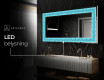 Dekorations spejl med LED - Divergent Lines #6