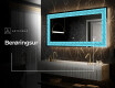 Dekorations spejl med LED - Divergent Lines #7