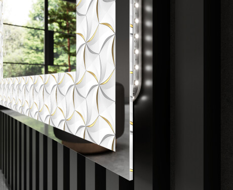 Dekorations spejl med LED - Dynamic Whirls #3