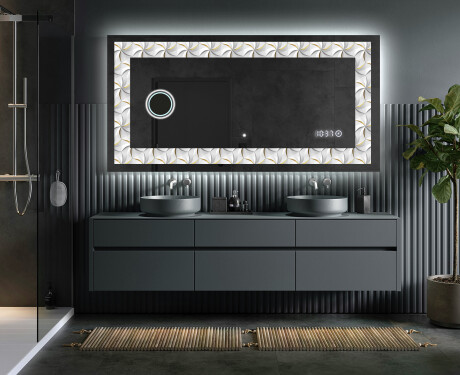 Dekorations spejl med LED - Dynamic Whirls #5