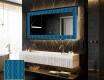 Dekorations spejl med LED - Whirling Lines