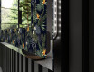 Dekorations spejl med LED - Vintage Leaves #3
