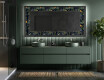 Dekorations spejl med LED - Vintage Leaves #5