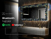 Dekorations spejl med LED - Vintage Leaves #7