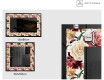 Dekorations spejl med LED - Flowers Full Of Colors #2