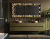 Dekorations spejl med LED - Floral Symmetries #4