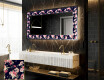 Dekorations spejl med LED - Floral Layouts