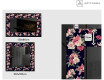 Dekorations spejl med LED - Floral Layouts #2