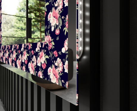 Dekorations spejl med LED - Floral Layouts #3