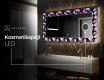Dekorations spejl med LED - Floral Layouts #9
