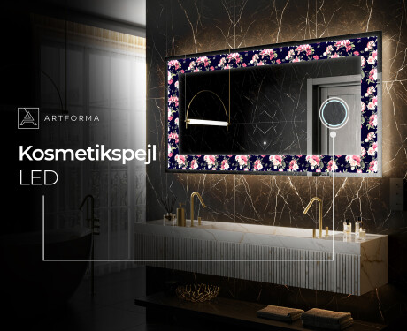 Dekorations spejl med LED - Floral Layouts #9