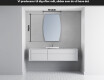 LED Badeværelses spejl med uregelmæssig form M221 #4