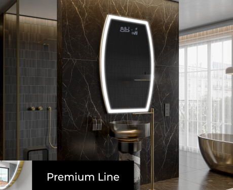 LED Badeværelses spejl med uregelmæssig form M222 #4