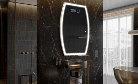 LED Badeværelses spejl med uregelmæssig form M222