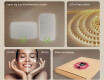 Rektangulært badeværelsesspejl med LED-belysning 80x60/60x80 cm, tofarvet, berøringskontakt, varmemåtte #5