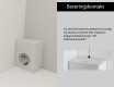 Et lille LED-badeværelsesskab - Alphine White Mateo 70 x 60 cm #4