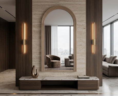 Moderne spejl med lakeret ARCUS MDF-ramme #5