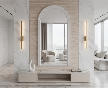 Moderne spejl med lakeret ARCUS MDF-ramme #7