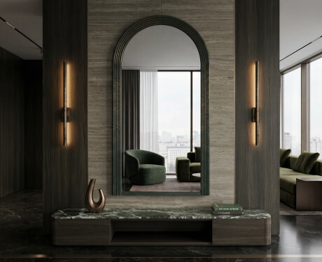 Moderne spejl med lakeret ARCUS MDF-ramme #9