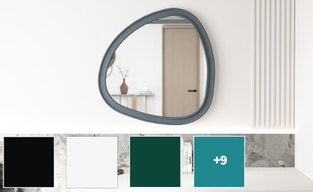 Uregelmæssigt spejl med MDF-ramme L302