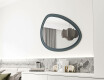 Asymmetrisk spejl med dekorativ MDF-ramme L304