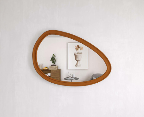 Asymmetrisk spejl med dekorativ MDF-ramme L304 #2