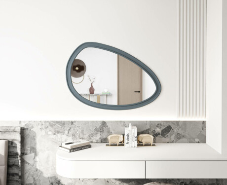 Asymmetrisk spejl med dekorativ MDF-ramme L304 #6