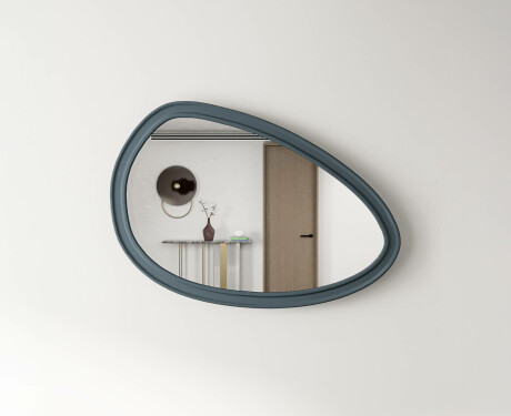 Asymmetrisk spejl med dekorativ MDF-ramme L304 #7