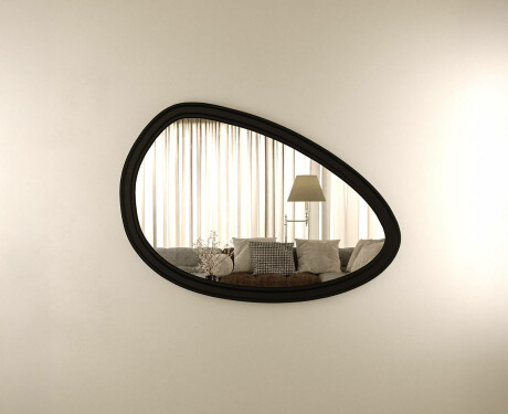 Asymmetrisk spejl med dekorativ MDF-ramme L304 #9