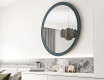 Rundt spejl med MDF finish L300