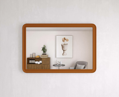 Afrundet spejl med MDF-ramme L299 #2