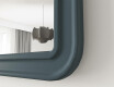 Afrundet spejl med MDF-ramme L299 #6