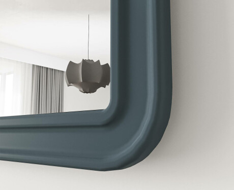 Afrundet spejl med MDF-ramme L299 #6