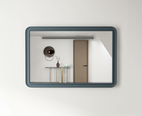 Afrundet spejl med MDF-ramme L299 #7