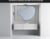 LED Badeværelses spejl med uregelmæssig form N221 #3
