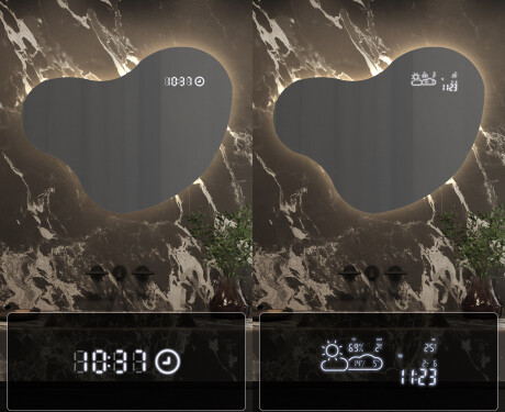 LED Badeværelses spejl med uregelmæssig form N221 #7