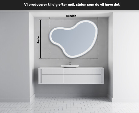 LED Badeværelses spejl med uregelmæssig form N222 #3