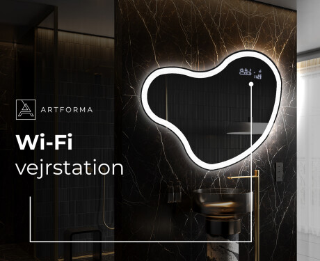 LED Badeværelses spejl med uregelmæssig form N222 #6