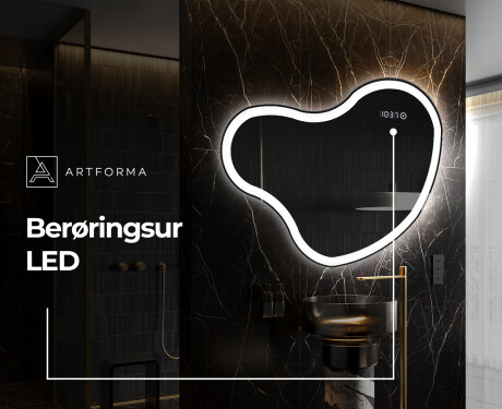 LED Badeværelses spejl med uregelmæssig form N222 #7