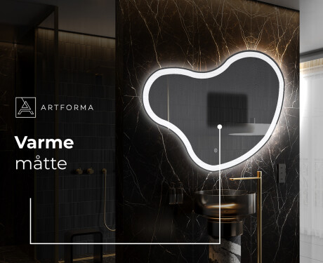 LED Badeværelses spejl med uregelmæssig form N222 #8