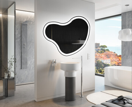 LED Badeværelses spejl med uregelmæssig form N222 #9