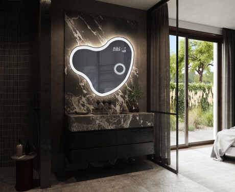 LED Badeværelses spejl med uregelmæssig form N222 #10