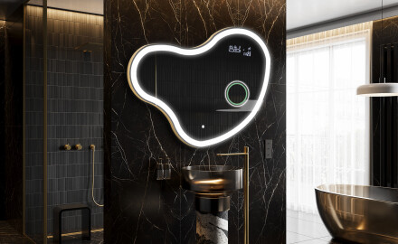 LED Badeværelses spejl med uregelmæssig form N222