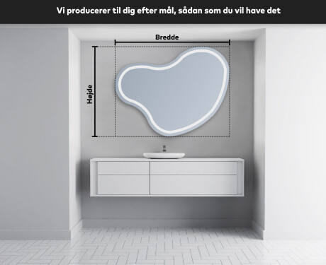 Dekorations LED spejl til væg N223 #3