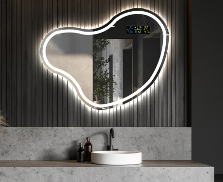Dekorations LED spejl til væg N223 #6