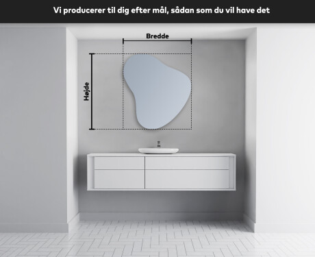 LED Badeværelses spejl med uregelmæssig form V221 #4