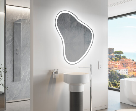 LED Badeværelses spejl med uregelmæssig form V222