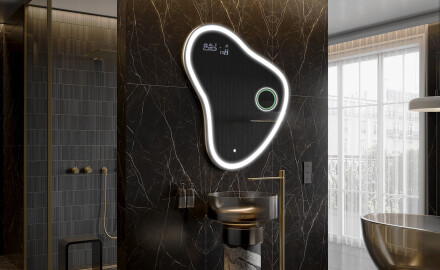 LED Badeværelses spejl med uregelmæssig form V222