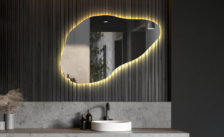 Dekorations spejl med LED lys L157