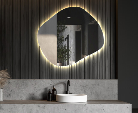 Dekorations LED spejl til væg L158 #6